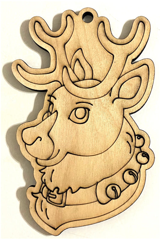 Ready to Paint Plywood Shape - Reindeer 1 - S005