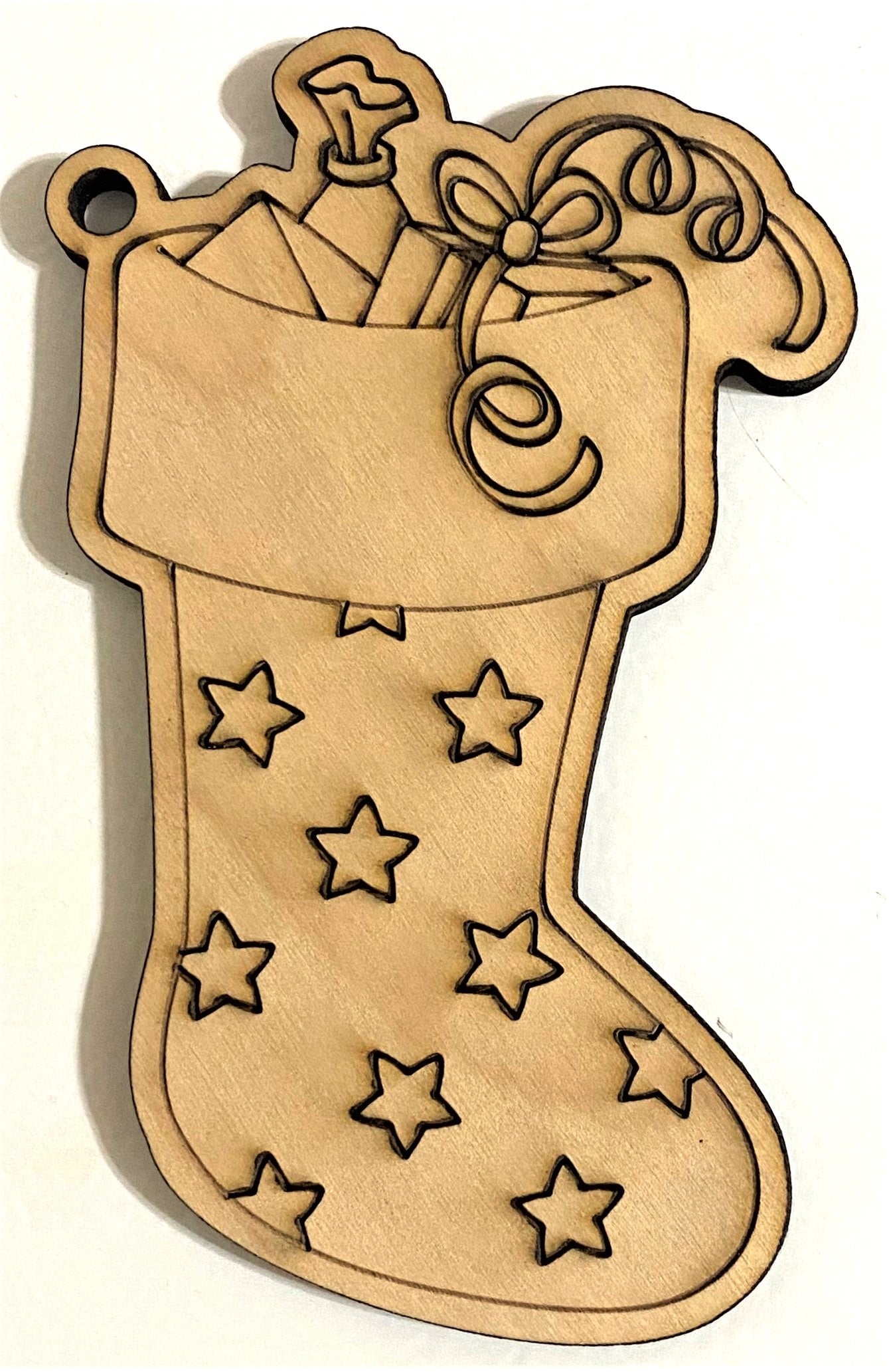 Ready to Paint Plywood Shape - Stocking 1 - S006