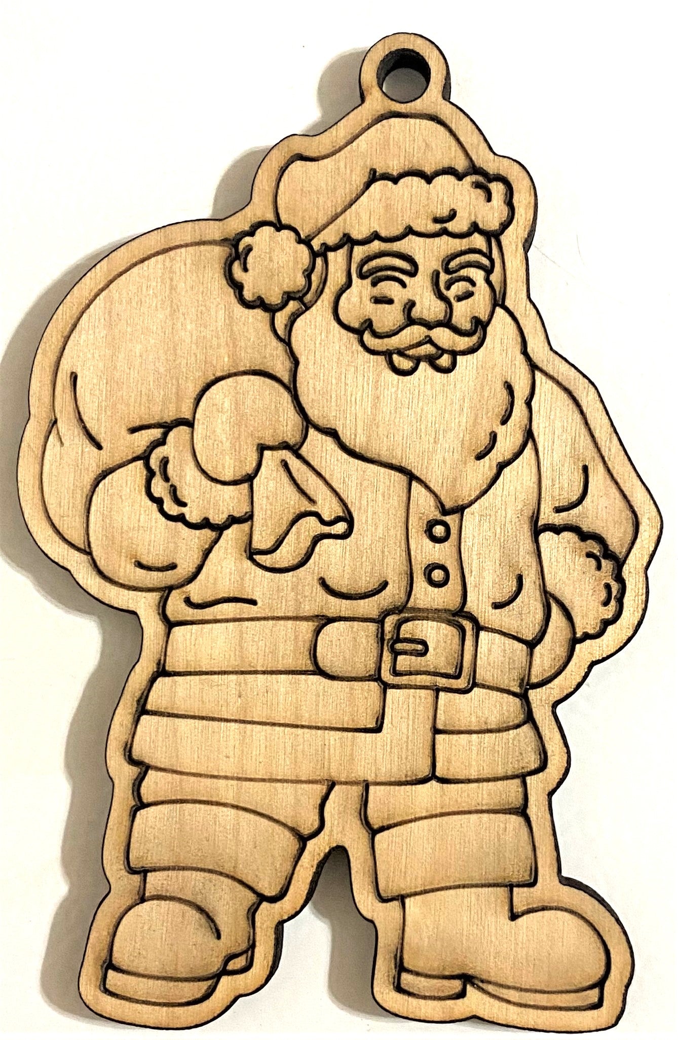 Ready to Paint Plywood Shape - Santa - S009