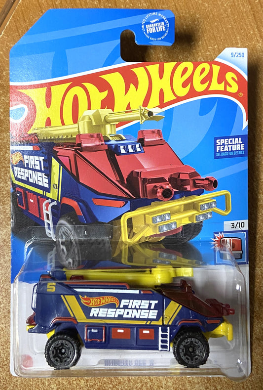 2024 Hot Wheels #9 Runway Res-Q BLUE