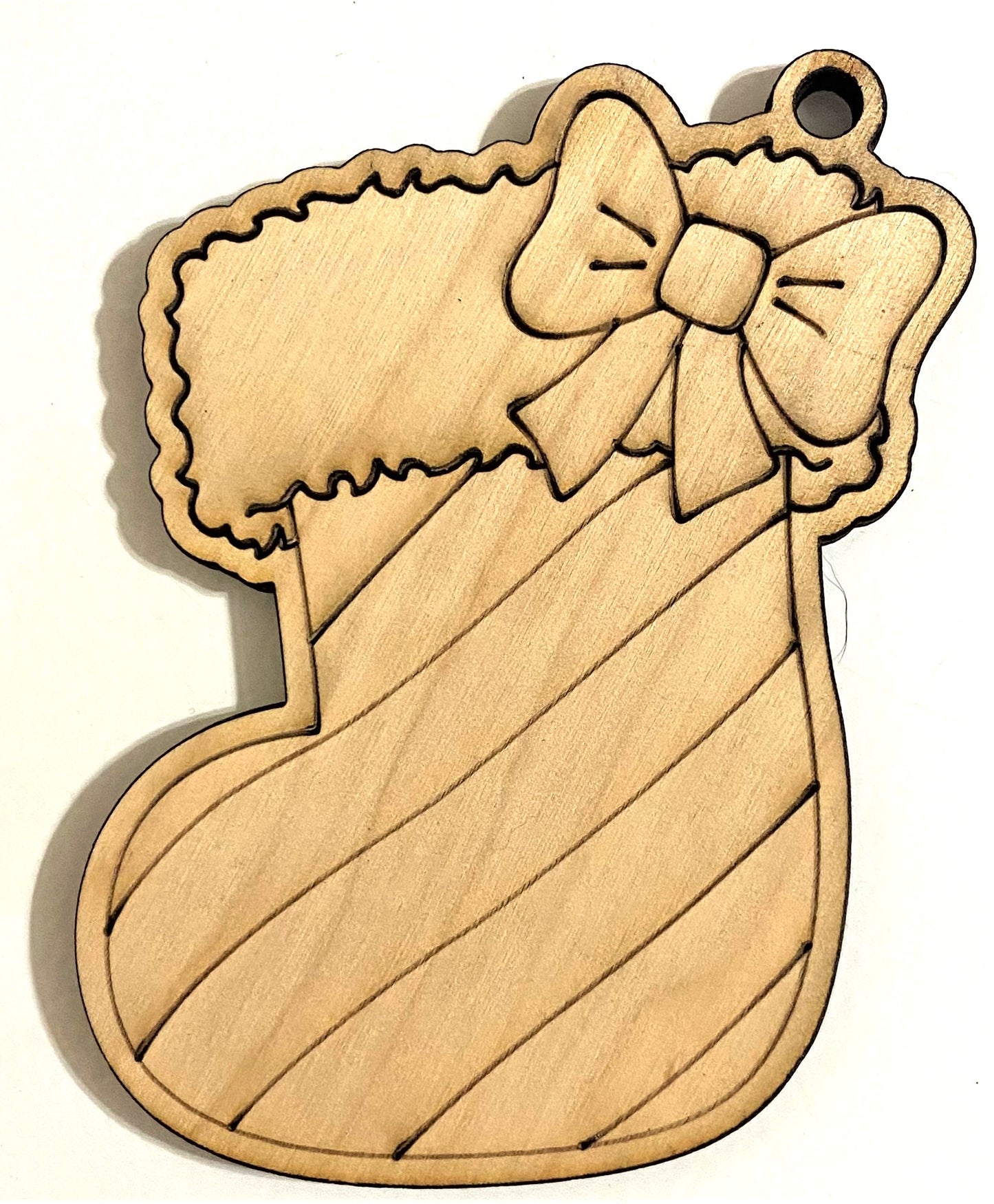 Ready to Paint Plywood Shape - Stocking - S010