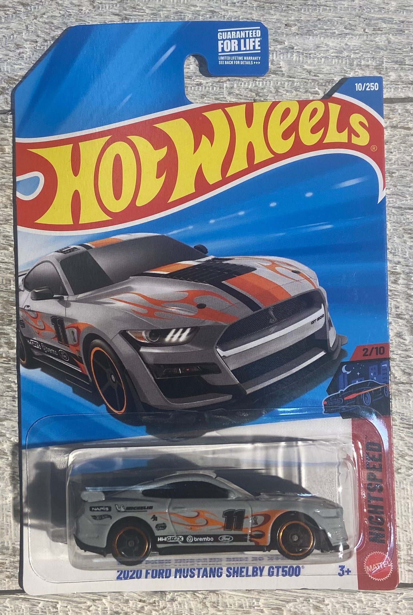 2026 Hot Wheels #10 2020 Ford Mustang Shelby GT500 GRAY