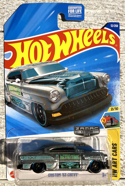 2025 Hot Wheels #12 Custom 53 Chevy ZAMAC