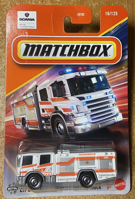 2025 Matchbox #16 Scania P 360 Fire Truck