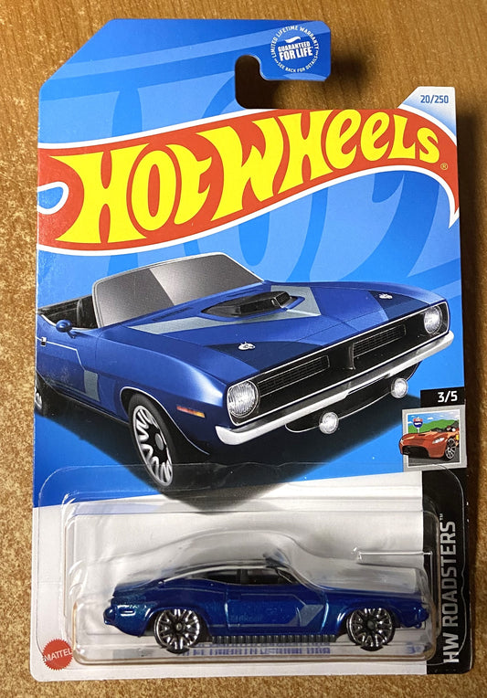 2024 Hot Wheels #20 70 Plymouth Baracuda BLUE