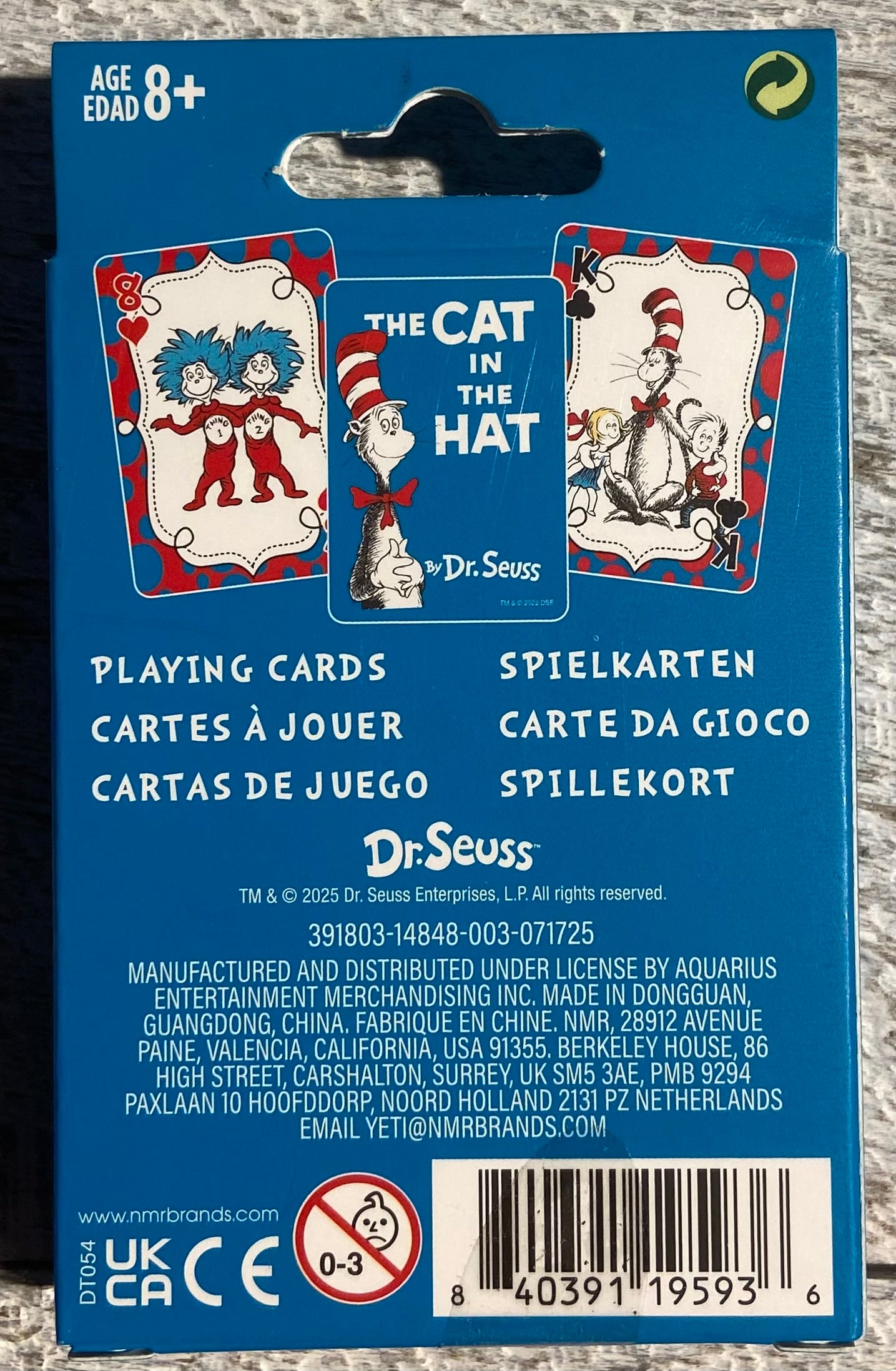 Cat In The Hat - Playing Cards