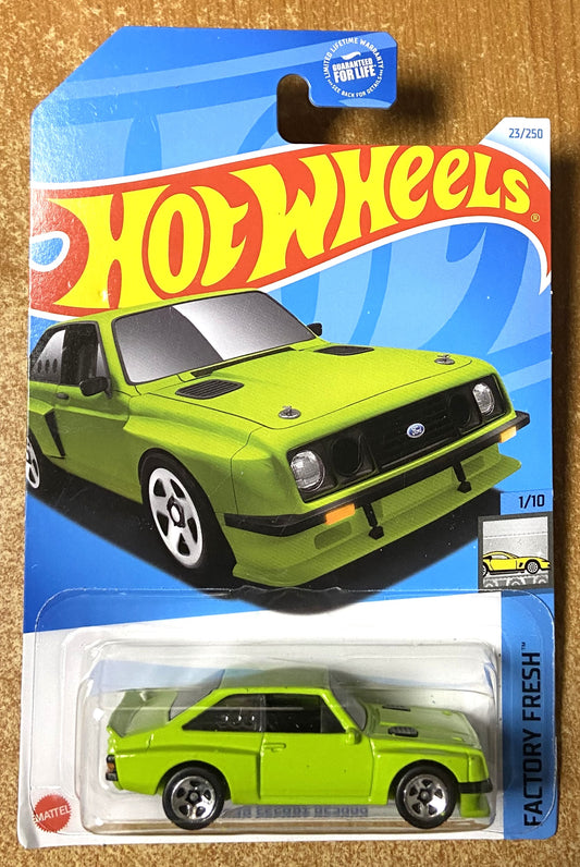 2024 Hot Wheels #23 Ford Escort RS2000 GREEN