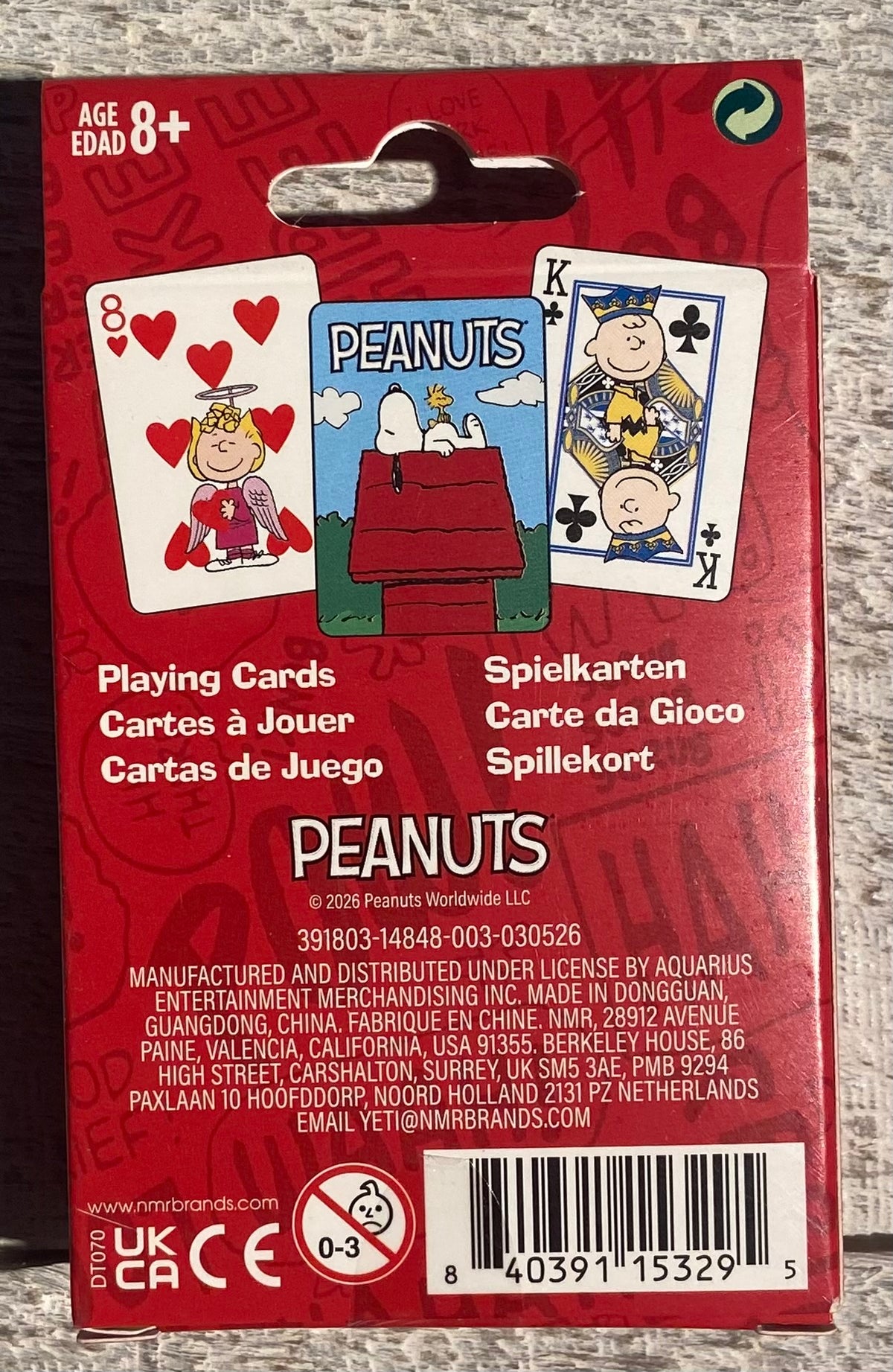 Peanuts - Playing Cards