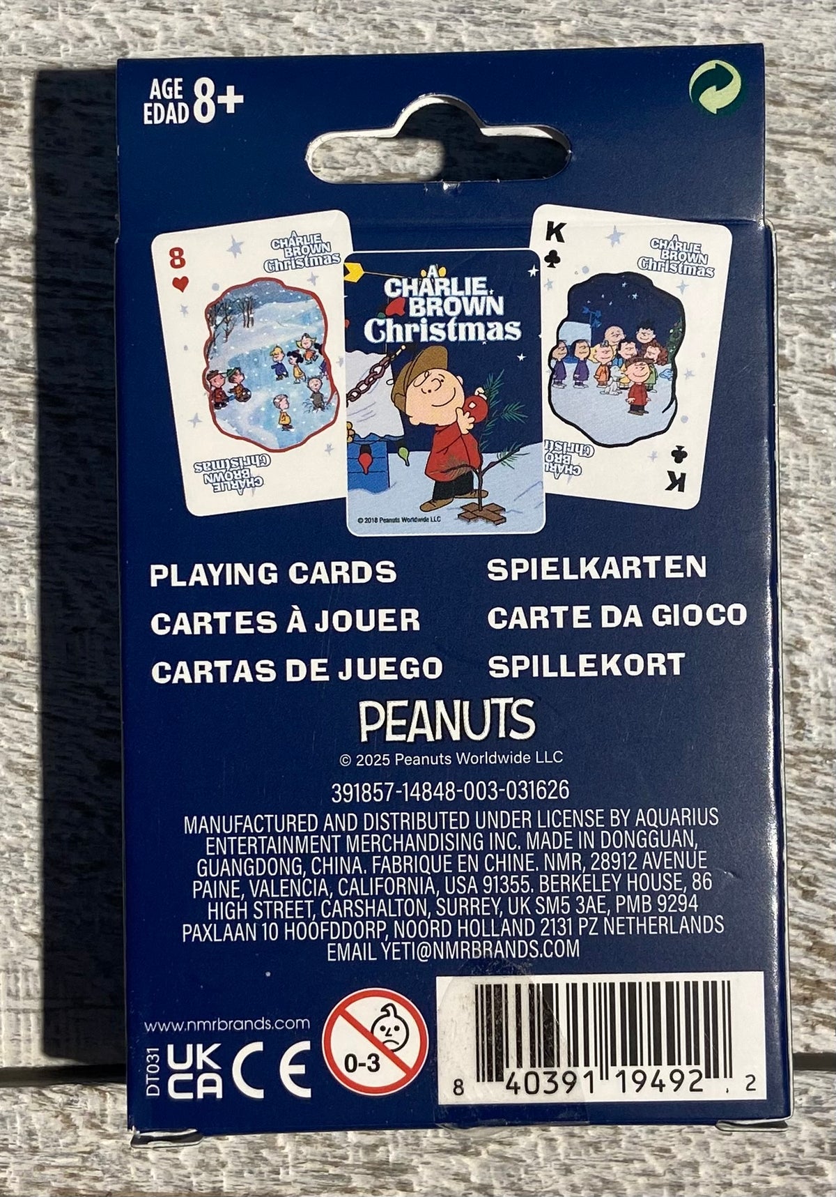 Charlie Brown Christmas - Playing Cards