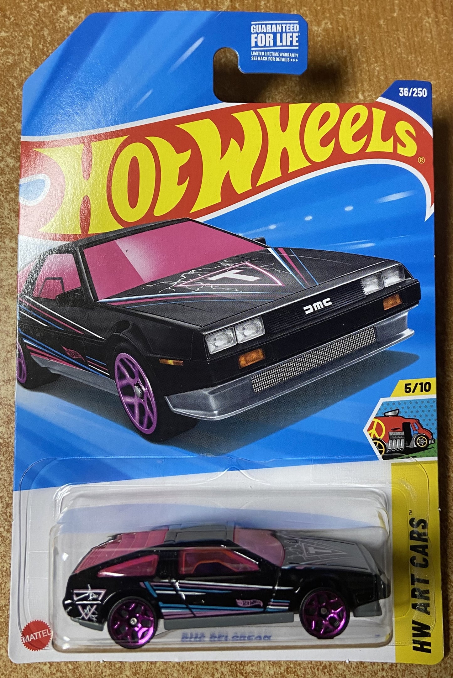 2025 Hot Wheels #36 DMC Delorean BLACK