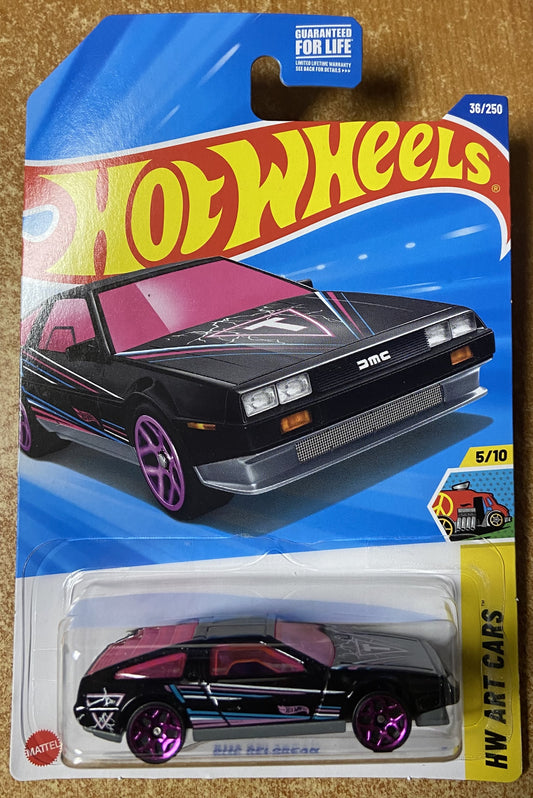 2025 Hot Wheels #36 DMC Delorean BLACK