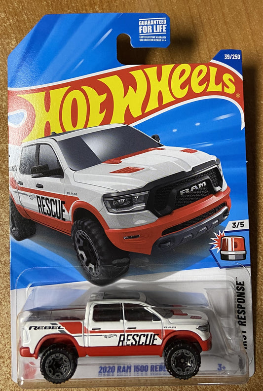 2025 Hot Wheels #39 2020 Ram 1500 Rebel WHITE