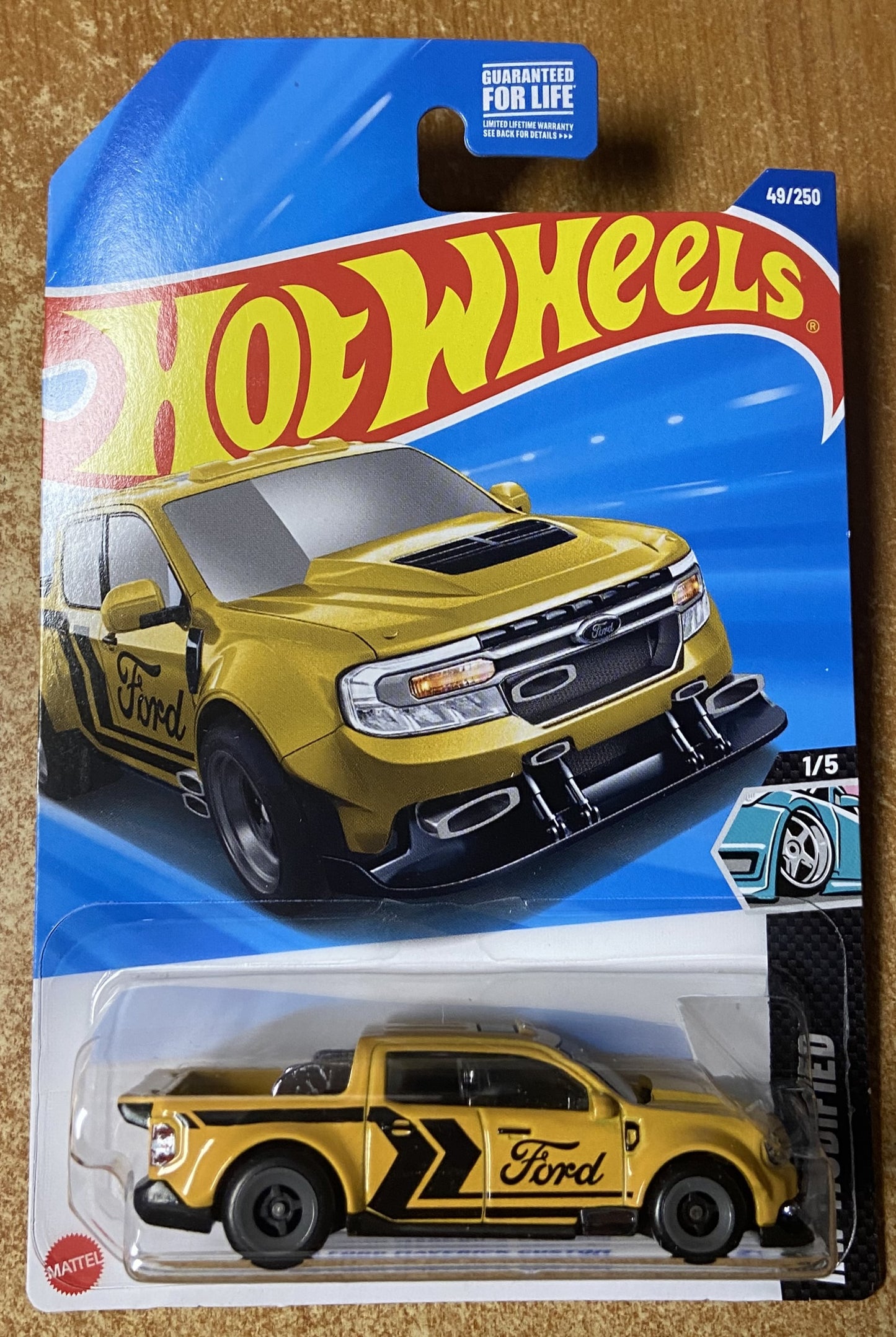 2025 Hot Wheels #49 22 Ford Maverick Custom YELLOW