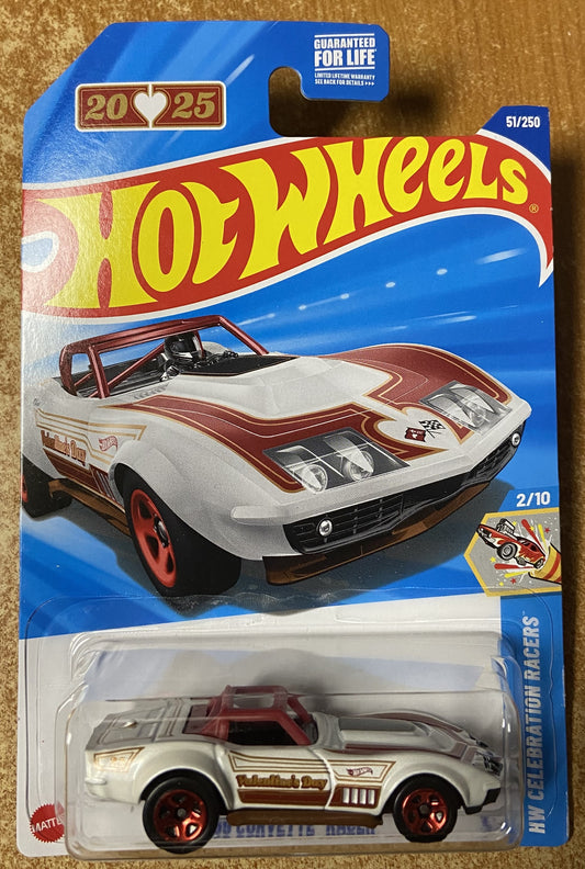 2025 Hot Wheels #51 69 Corvette Racer WHITE