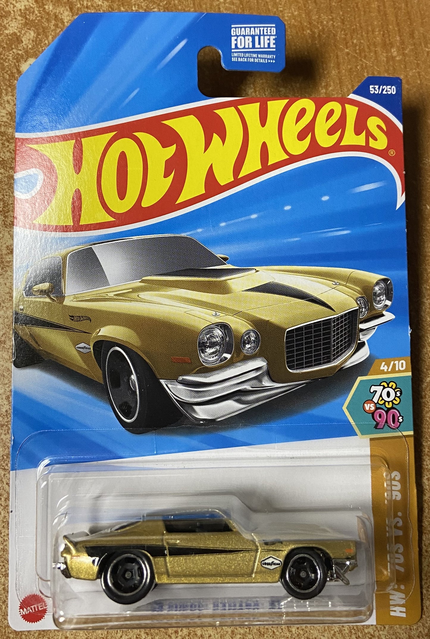 2025 Hot Wheels #53 70 Chevy Camaro RS GOLD