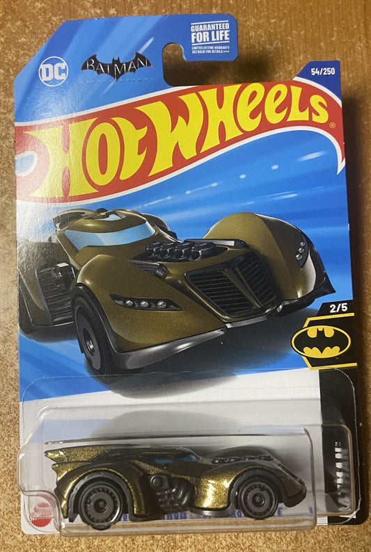 2025 Hot Wheels #54 Batman Arkham Asylum Batmobile GOLD