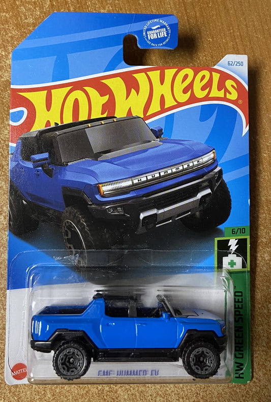 2024 Hot Wheels #62 GMC Hummer EV BLUE