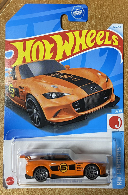 2024 Hot Wheels #69 15 Mazda MX-5 Miata ORANGE