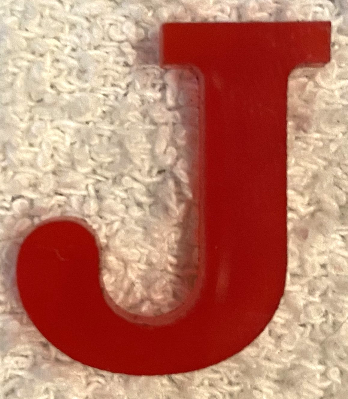 Red Acrylic Letter - 4" Tall - Font #01
