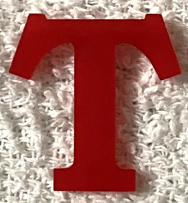 Red Acrylic Letter - 4" Tall - Font #01