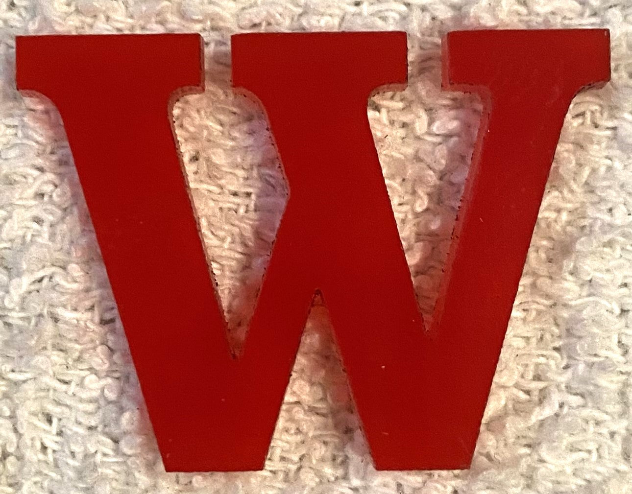 Red Acrylic Letter - 4" Tall - Font #01