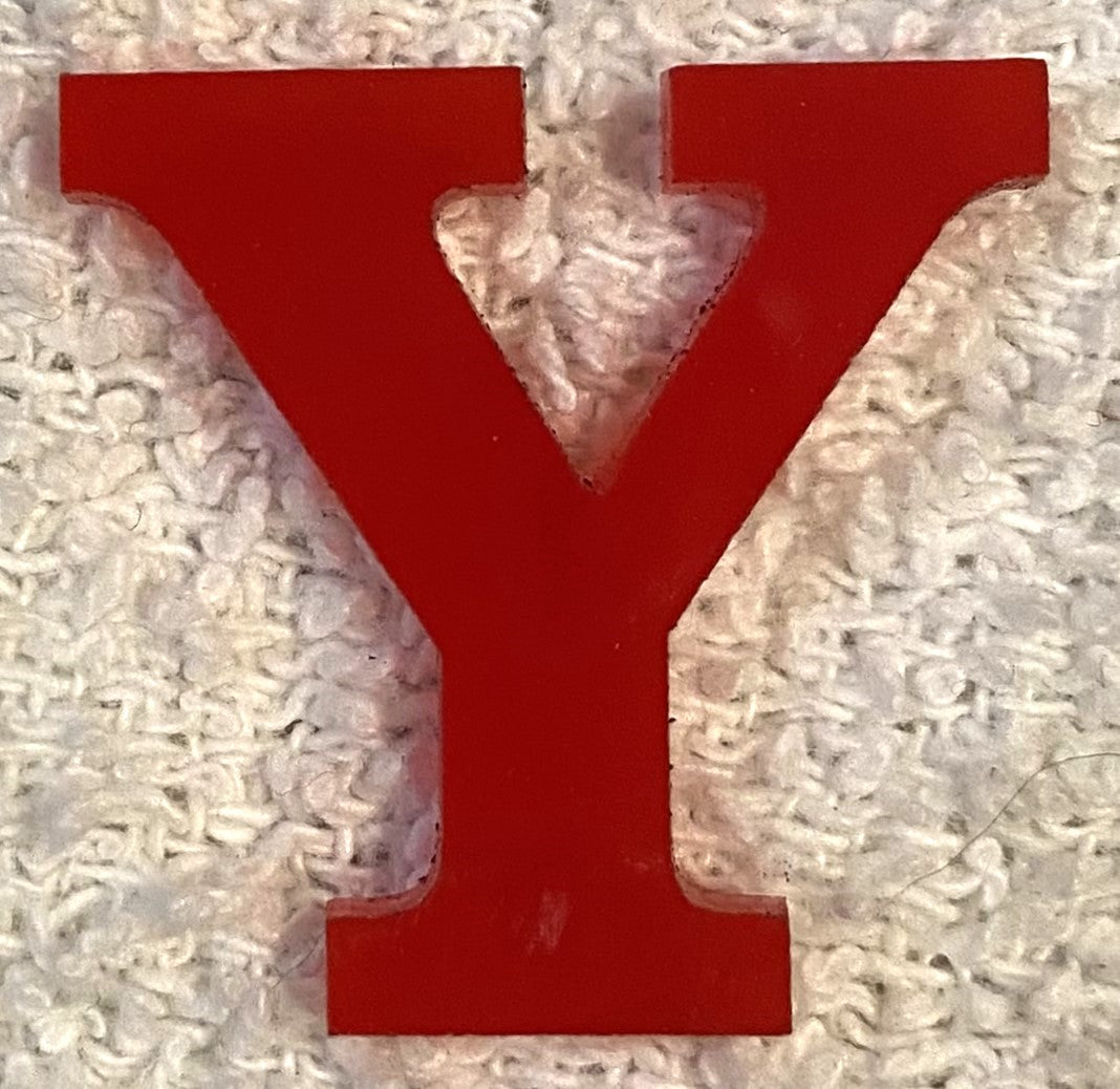 Red Acrylic Letter - 4" Tall - Font #01
