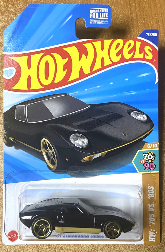 2025 Hot Wheels #78 71 Lamborghini Miura SV BLACK