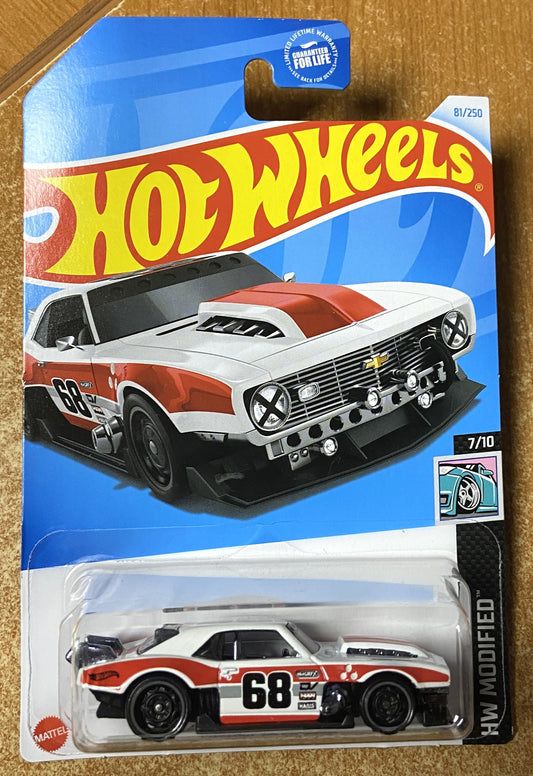 2024 Hot Wheels #81 CUstom 68 Camaro WHITE