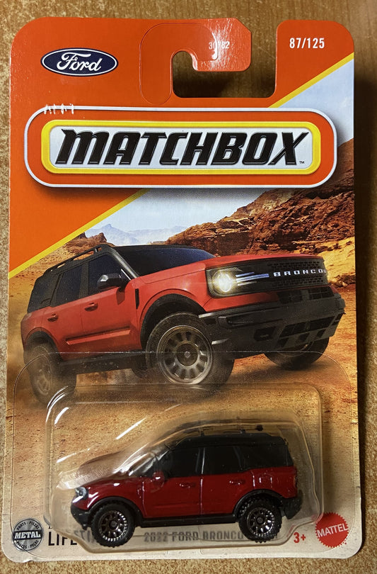 2025 Matchbox #87 2022 Ford Bronco Sport