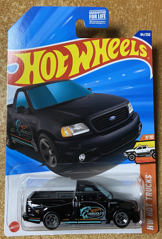 2025 Hot Wheels #94 99 Ford F-150 SVT Lightning BLACK