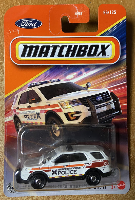 2025 Matchbox #96 2016 Ford Interceptor Utility