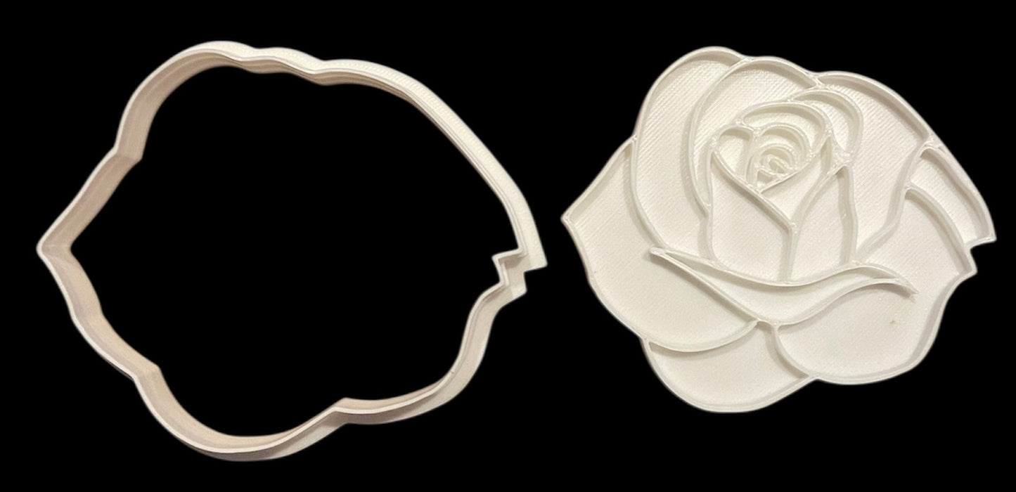 3D printed Cookie Cutter - 4" Rose