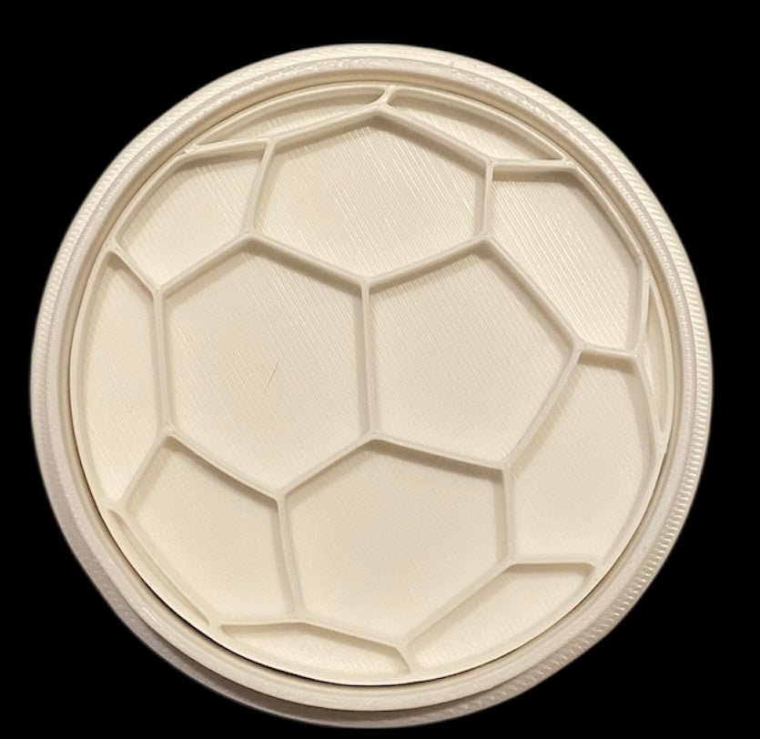 3D printed Cookie Cutter - 3.25" Soccer Ball