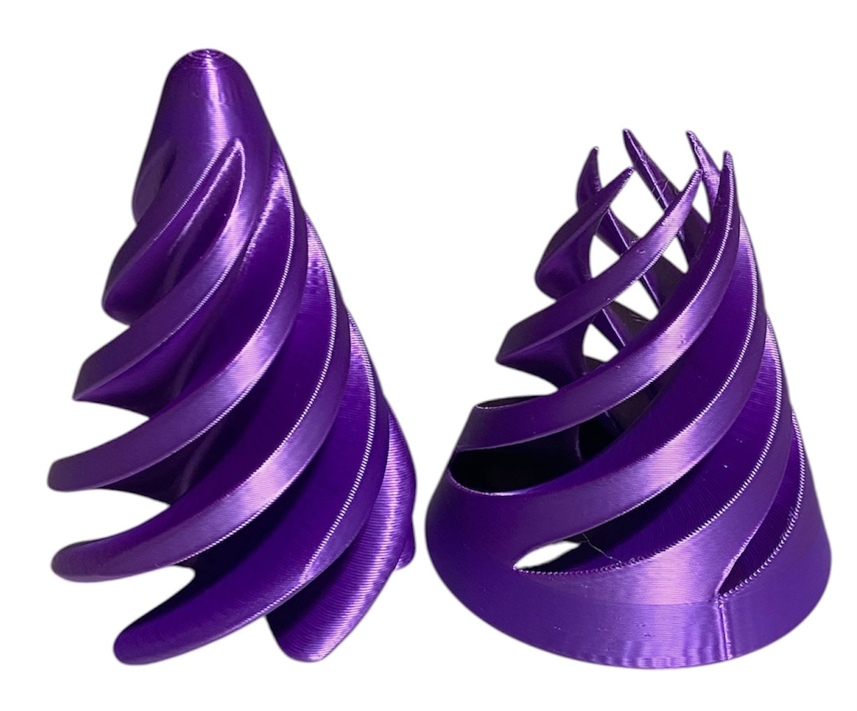 Pass Through Fidget Cone - 3-1/2" x 3" - Purple Silk