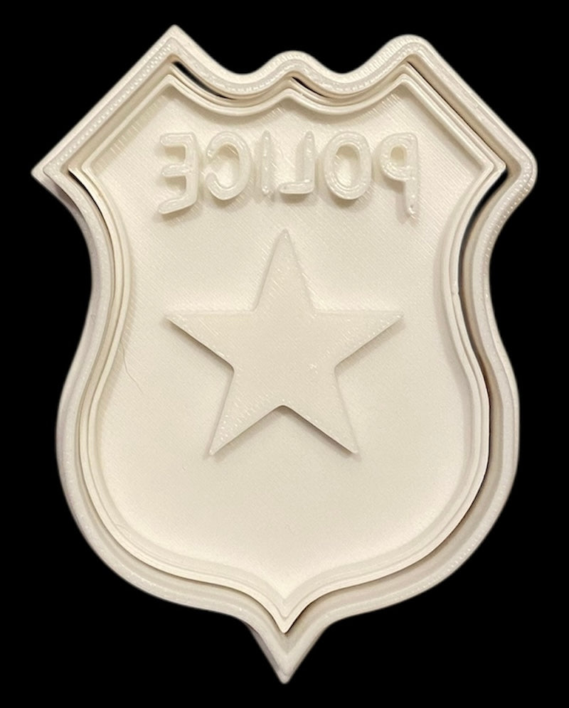 3D printed Cookie Cutter - 3.5" Police Badge