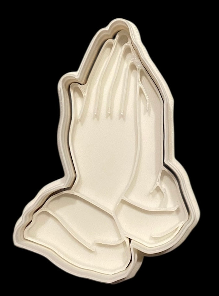 3D printed Cookie Cutter - 3.5" Praying Hands
