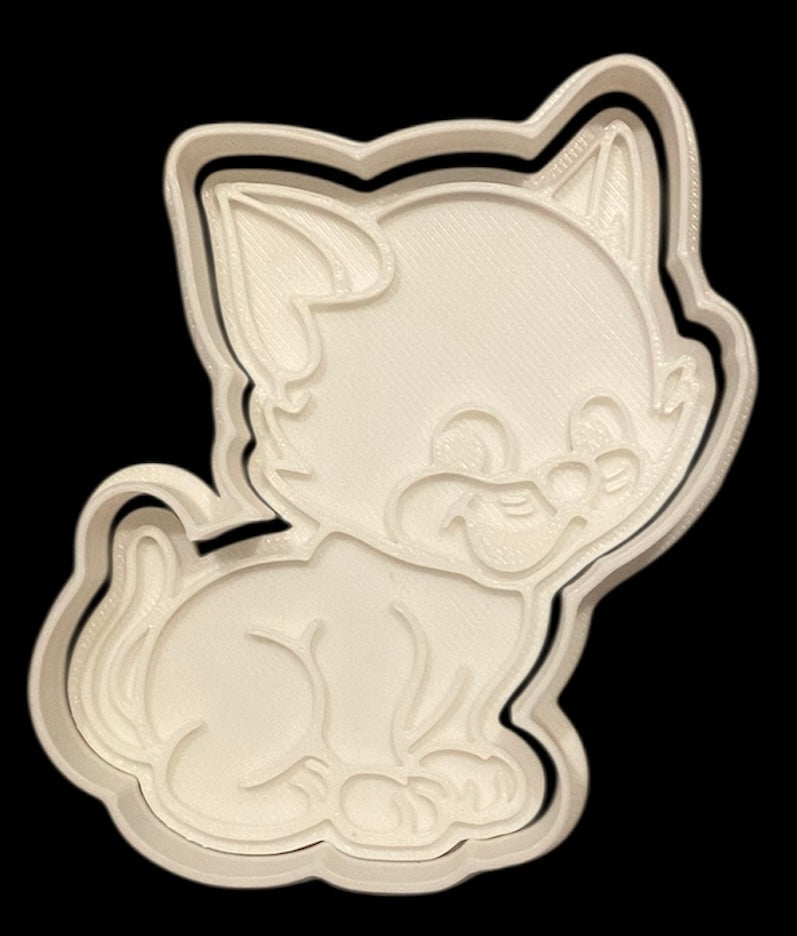 3D printed Cookie Cutter - 3.5" Cute Cat