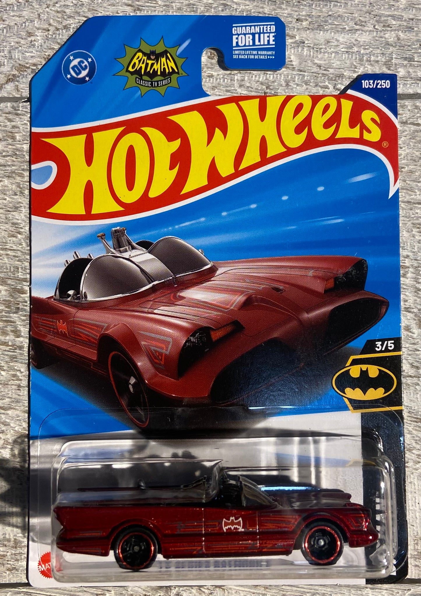 2025 Hot Wheels #103 TV Series Batmobile RED