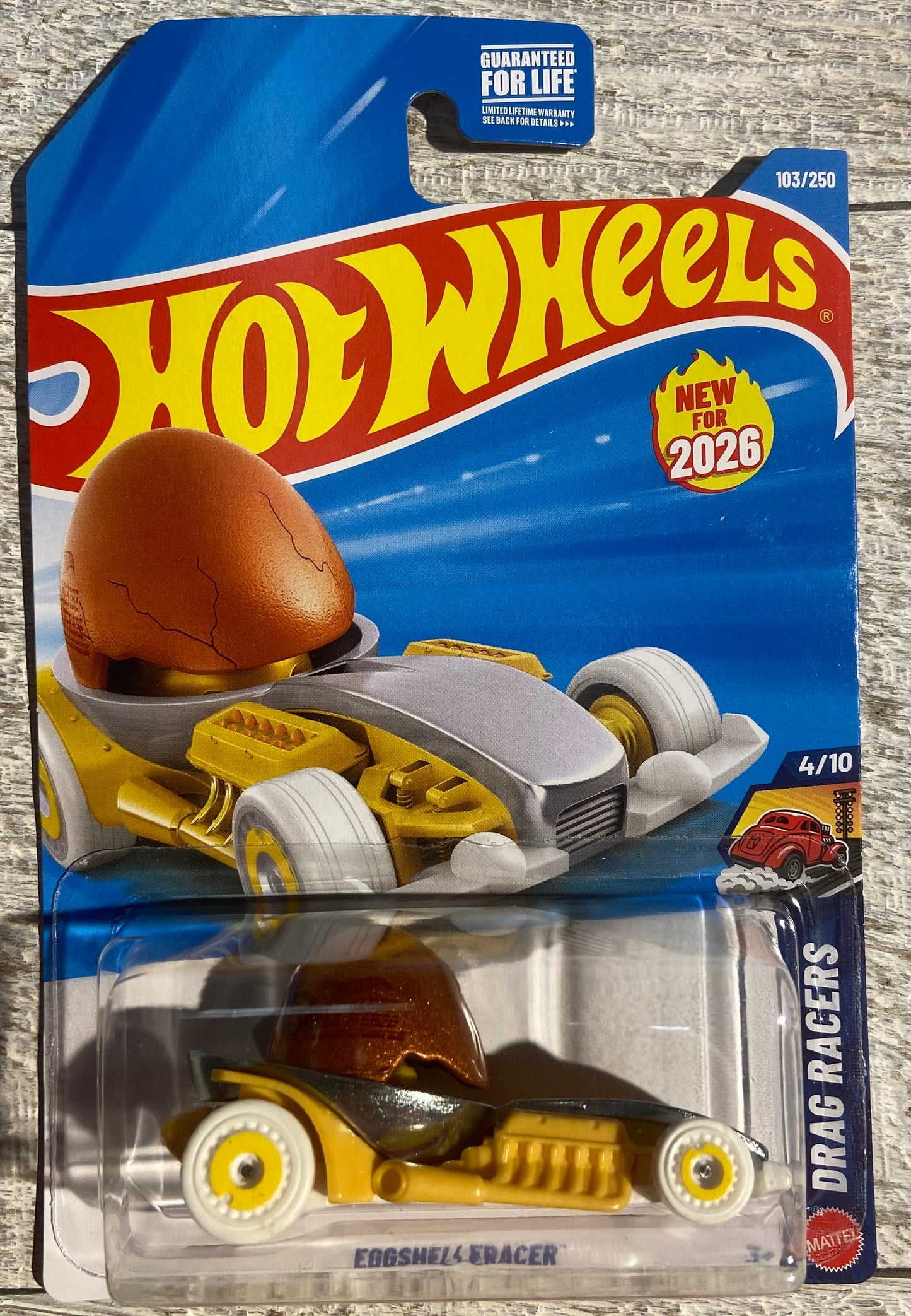 2026 Hot Wheels #103 Eggshellracer YELLOW