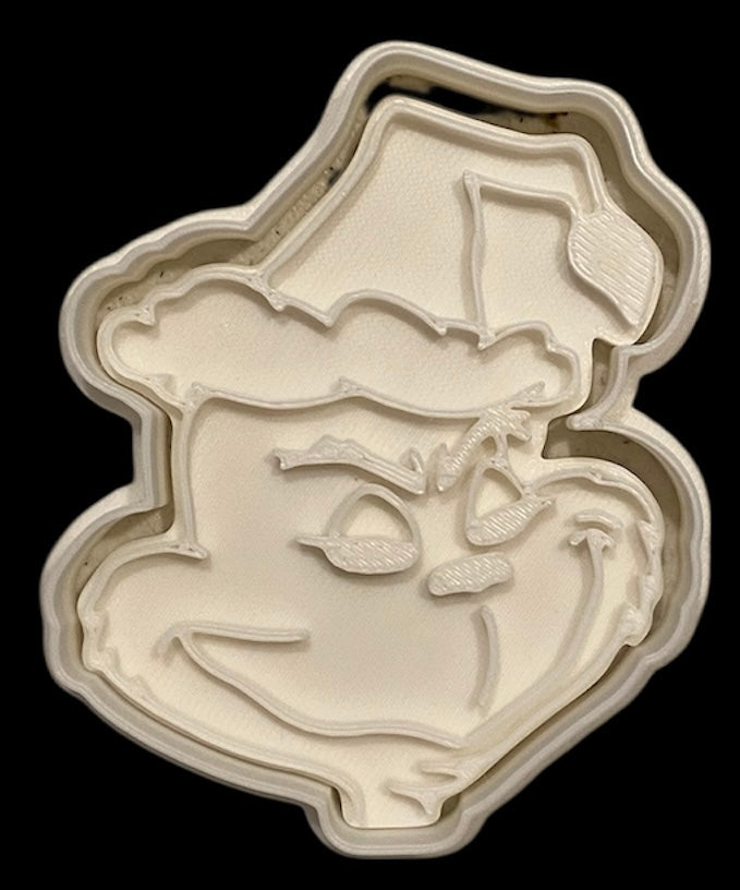 3D printed Cookie Cutter - 3.1" Grinch