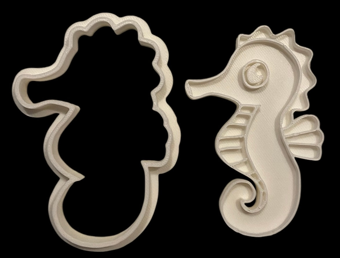 3D printed Cookie Cutter - 3.5" Seahorse