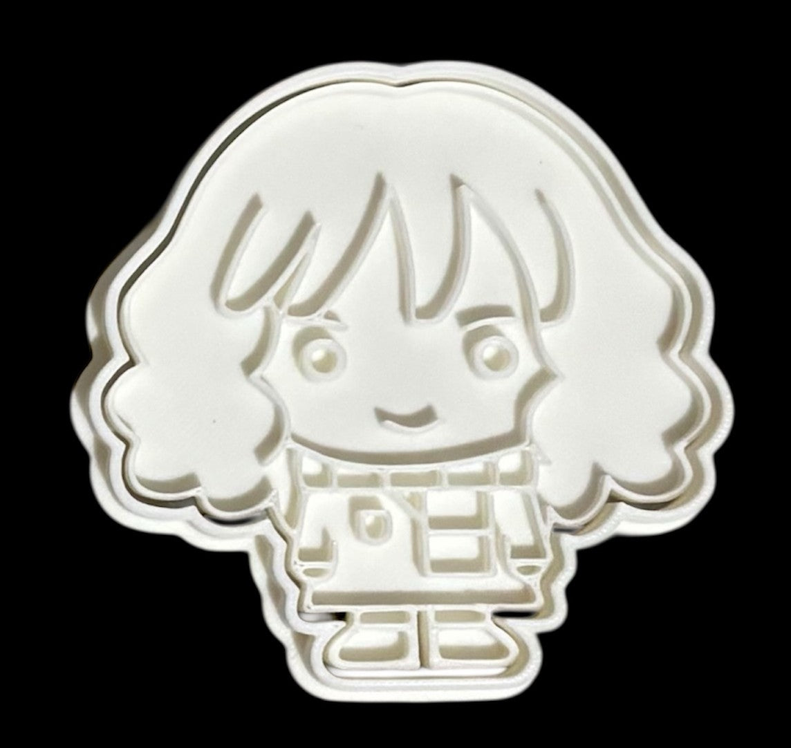 3D printed Cookie Cutter - 3.5" Hermione