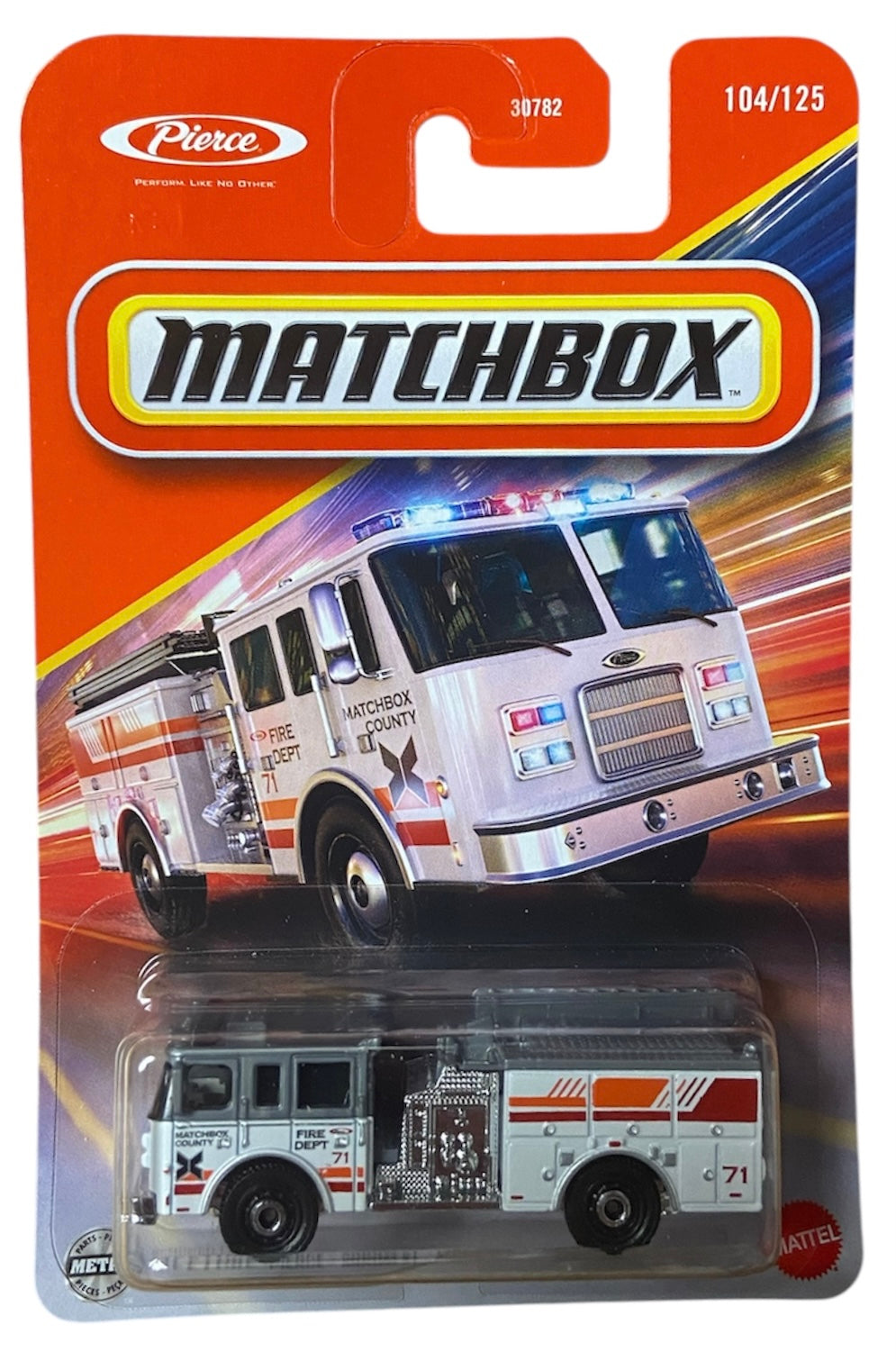 2025 Matchbox #104 Pierce Arrow XT Fire Engine