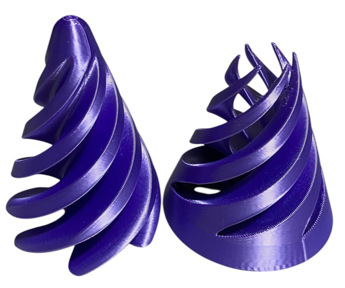 Pass Through Fidget Cone - 3-1/2" x 3" - PURPLE SILK