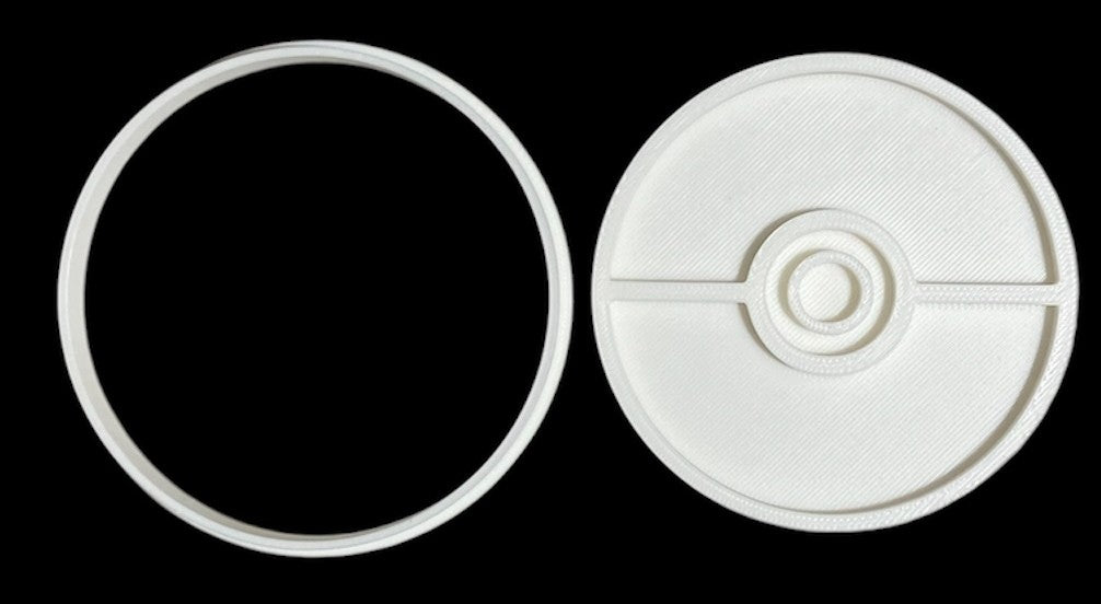3D printed Cookie Cutter - 3.5" Poke Ball