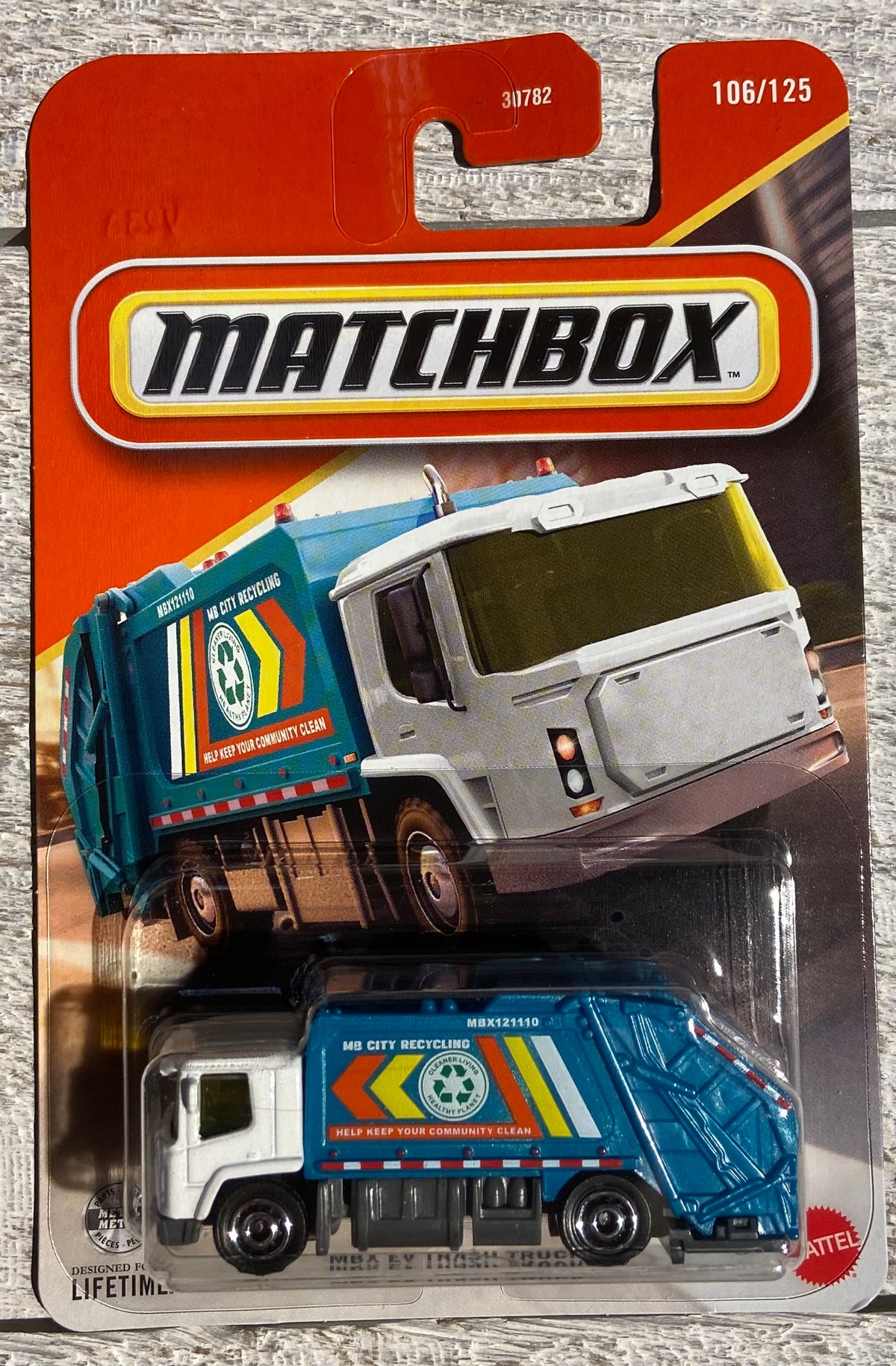 2026 Matchbox #106 MBX EV Trash Truck