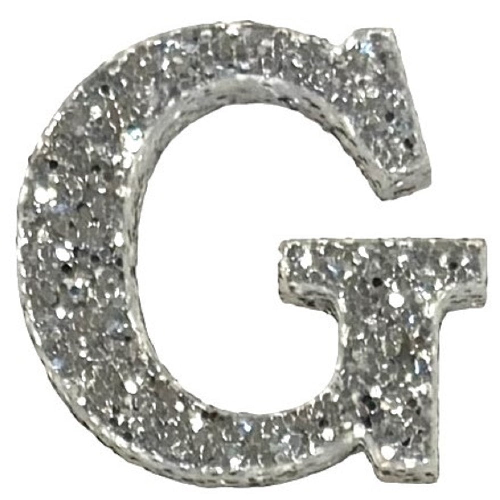 Silver Glitter Acrylic Letter - 3" Tall - Font #01