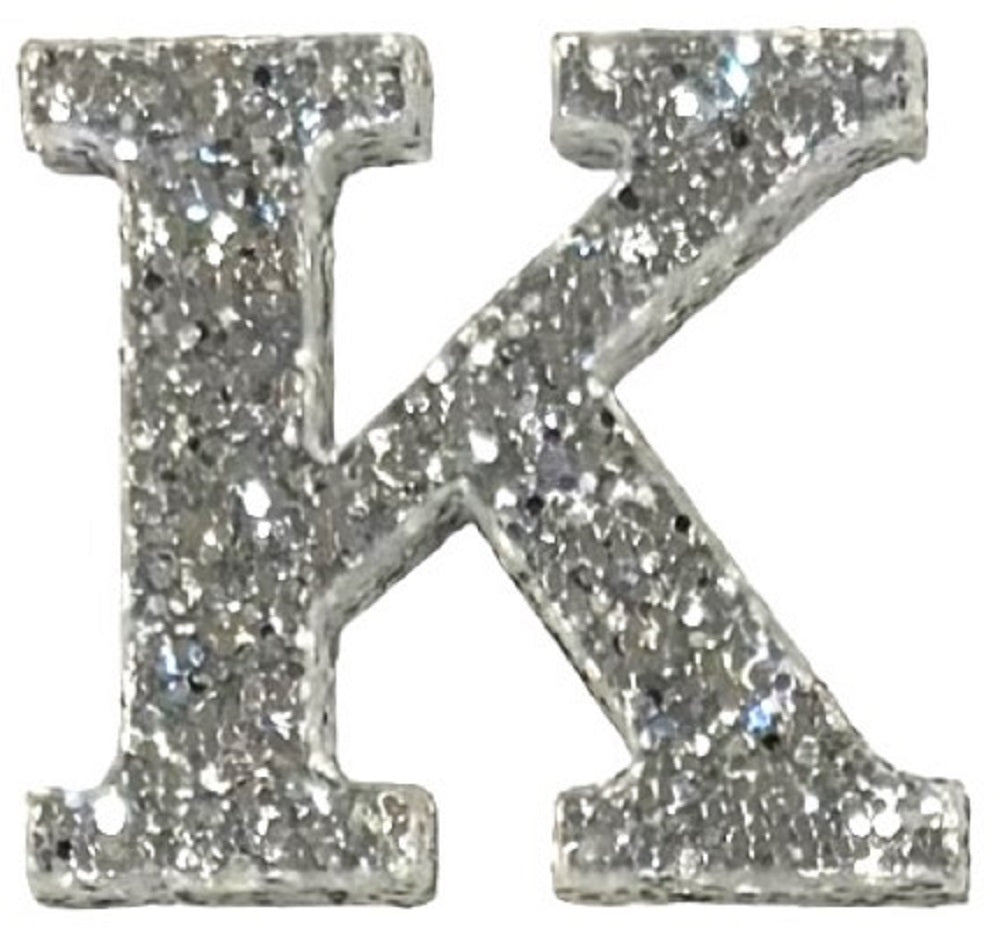 Silver Glitter Acrylic Letter - 3" Tall - Font #01