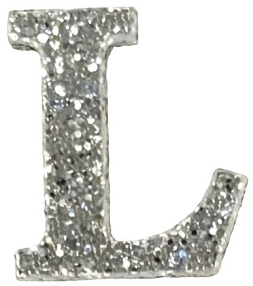 Silver Glitter Acrylic Letter - 3" Tall - Font #01
