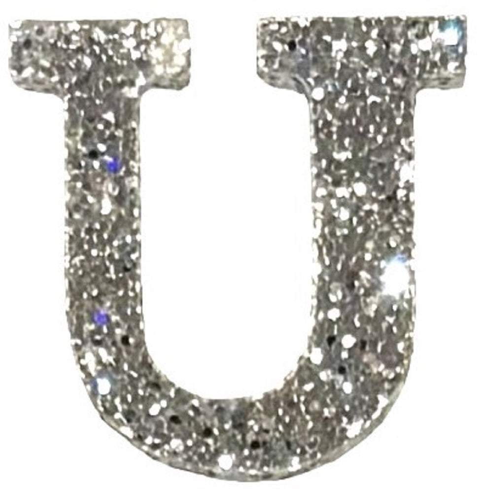 Silver Glitter Acrylic Letter - 3" Tall - Font #01